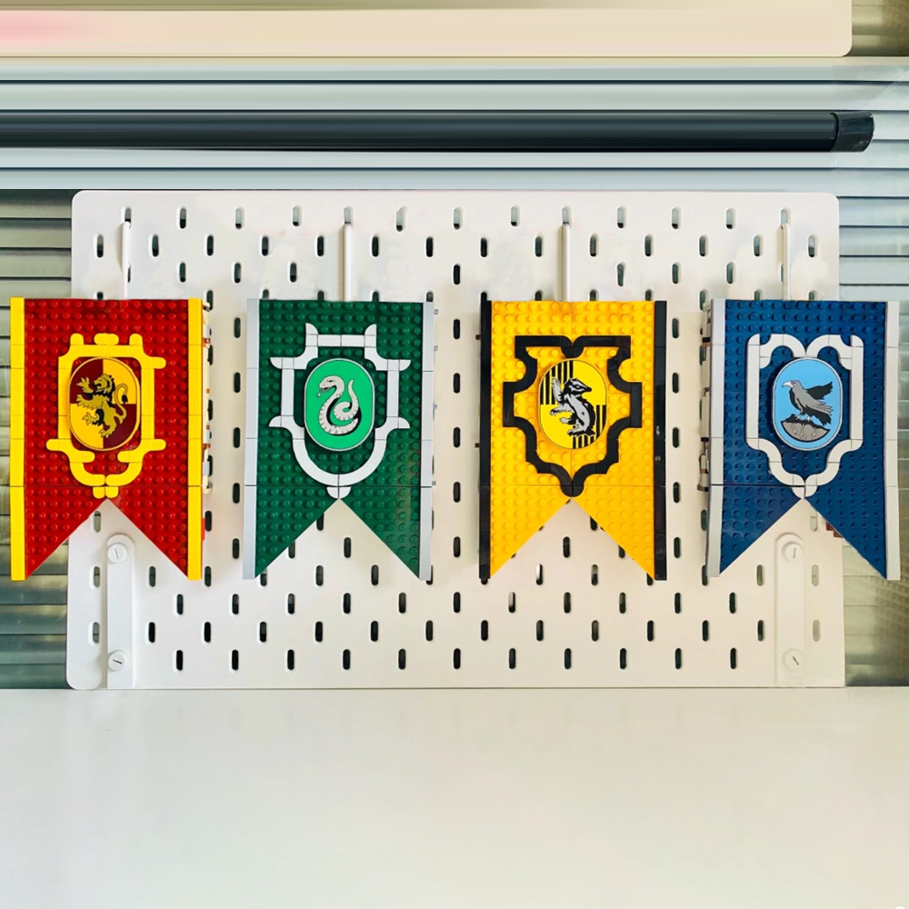 Hogwarts House Banners: Gryffindor, Ravenclaw, Hufflepuff, Slytherin – The  Muggle Hut